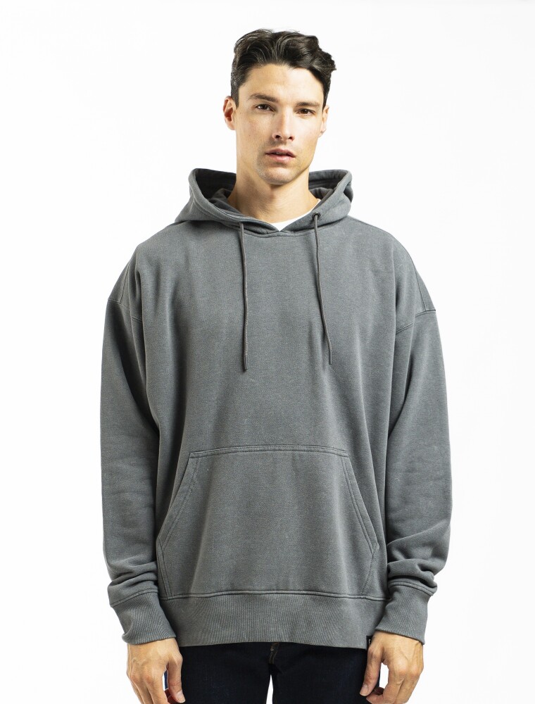 Canguro de Felpa Oversize California Gris Topo