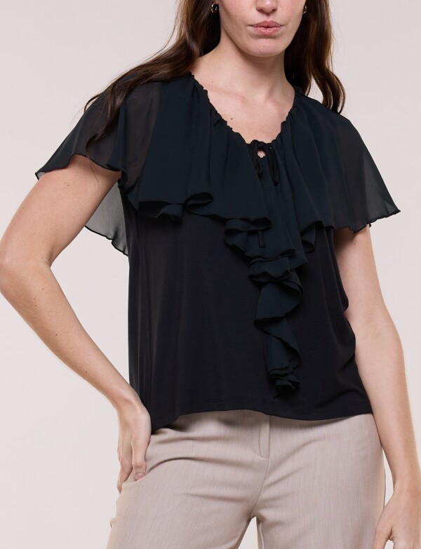 Blusa Volados NEGRO