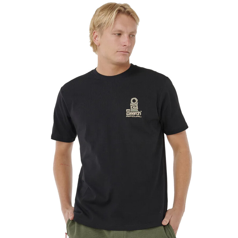 Remera Rip Curl Vaporcool Search Stack - Negro Remera Rip Curl Vaporcool Search Stack - Negro