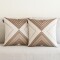Set x2 funda de almohadones lisa 43 x 43 cm RAYAS BEIGE