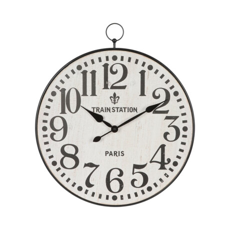 RELOJ DE PARED HIERRO TRAIN STATION DIAMETRO: 50x57.5x4.5 RELOJ DE PARED HIERRO TRAIN STATION DIAMETRO: 50x57.5x4.5