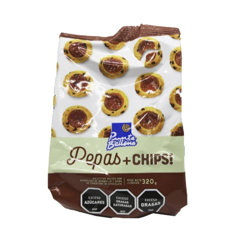 Galletita PEPAS PUNTA BALLENA 320grs Con Chips