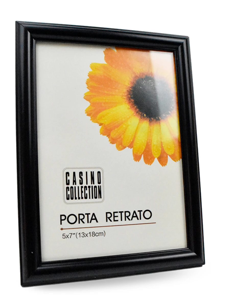PORTARRETRATO PLASTICO IMITA MADERA 20X15X1CM PARA FOTO 13X18CM 26942 