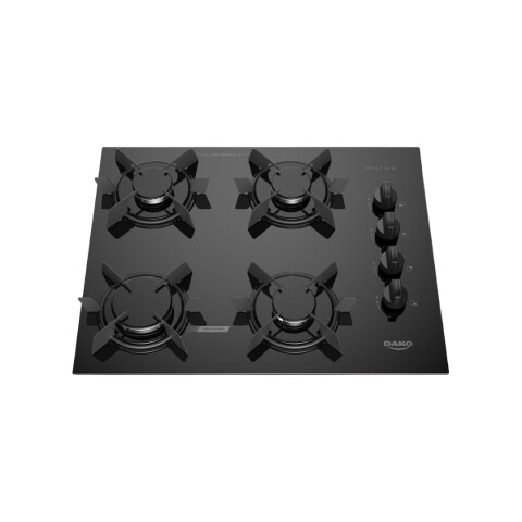 Anafe Dako Cooktop 4 Hornallas a Gas Vidrio Templado 1630 Anafe Dako Cooktop 4 Hornallas a Gas Vidrio Templado 1630
