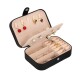 Joyero Alhajero Organizador Joyas Anillos Pulseras Estuche Negro