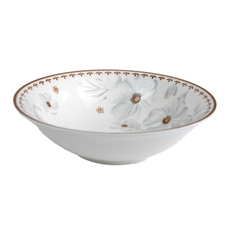 BOWL CERAMICA BCA C/DISEÑO INTERIOR FLORES BOWL CERAMICA BCA C/DISEÑO INTERIOR FLORES