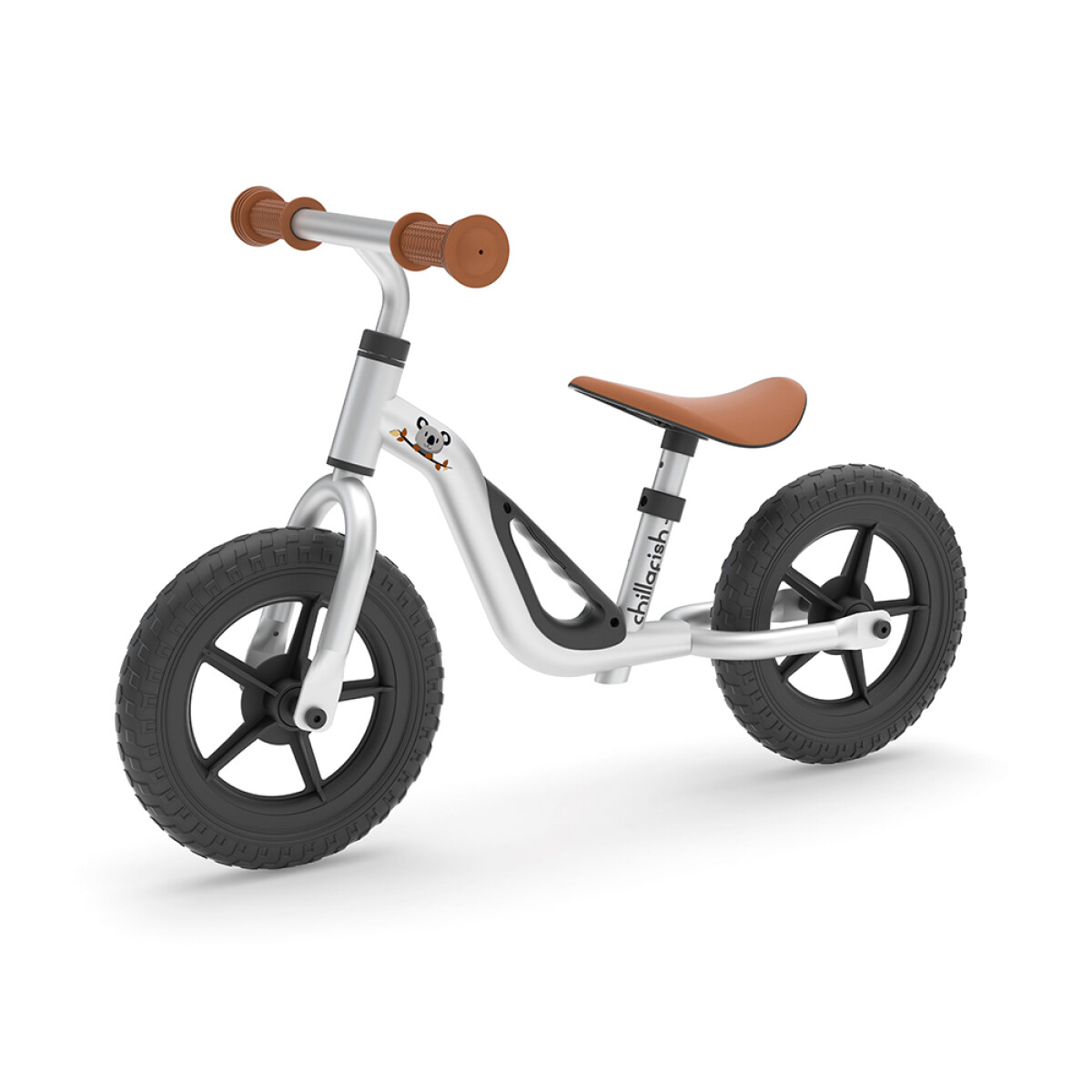 CPCH01 - Bicicleta De Equilibro Chillafish 10´ Tipo Chivita +18 Meses - Silver 
