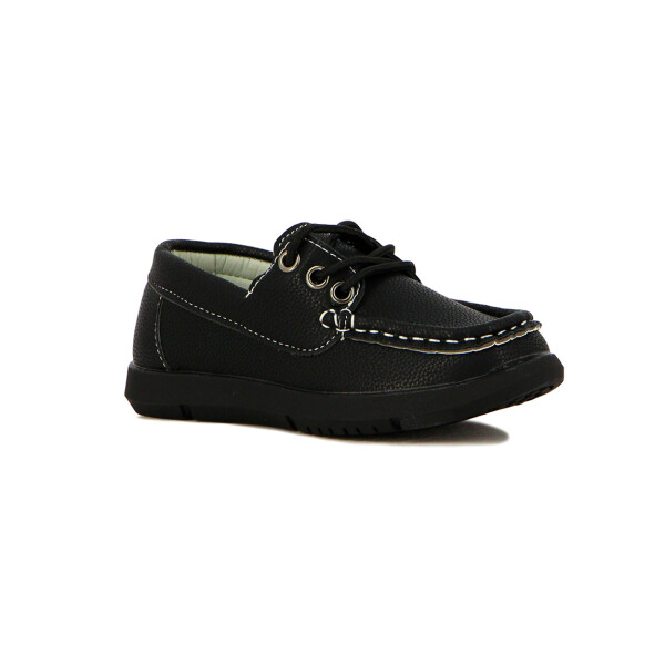 Angus Zapato Nautico Niño Negro