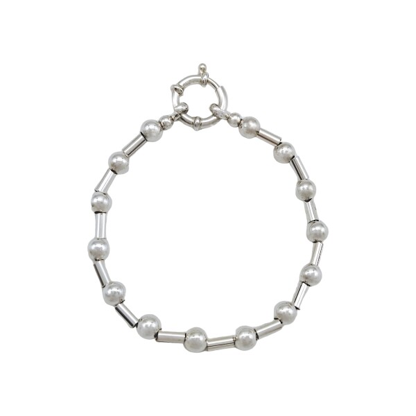 Pulsera Bolitas-Plata 925-Sin Piedra-PU3116 sinpiedra