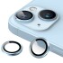 Vidrio Reforzado Para Cámara De iPhone 14 Borde Colores Color Variante Azul