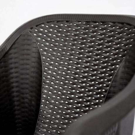 Silla Jardín Rambo Rattan Apoyabrazos Apilable Exterior Marron