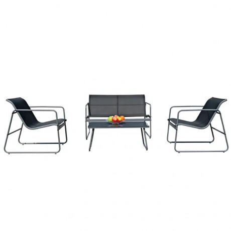 SET DE JARDIN 4 PIEZAS HIERRO - NEGRO Set De Jardín 4 Piezas Hierro Negro