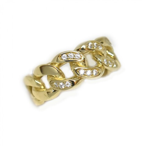 Anillo en Oro 10 Kilates con Zirconias Anillo en Oro 10 Kilates con Zirconias