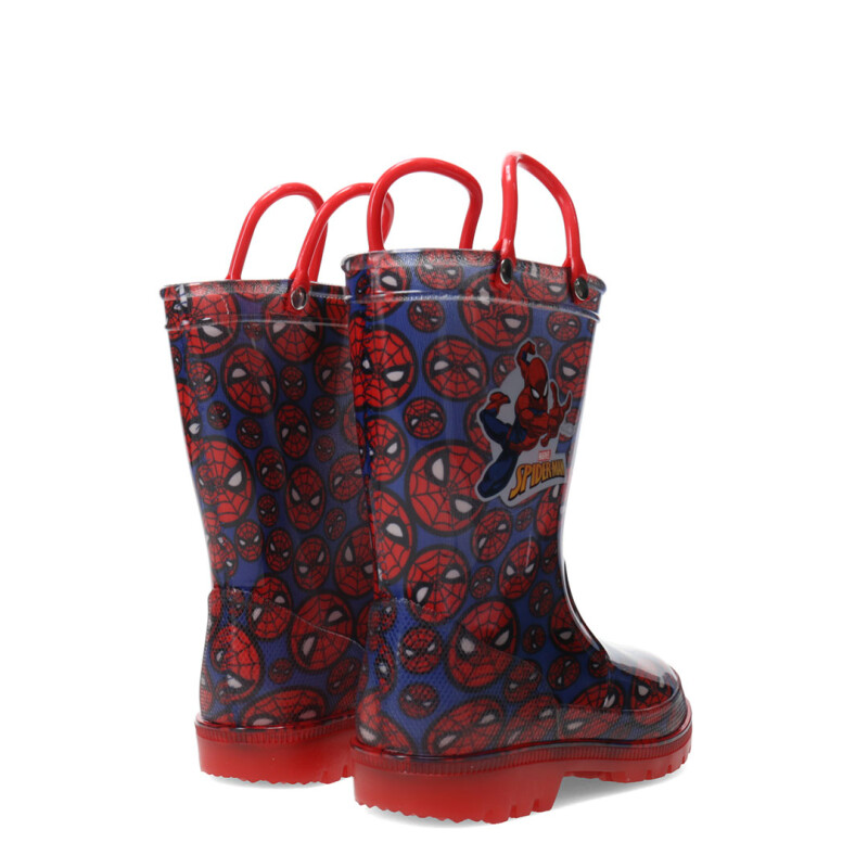 Bota de Niño Spiderman De Lluvia Rojo