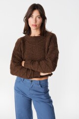 Sweater Crop Chocolate
