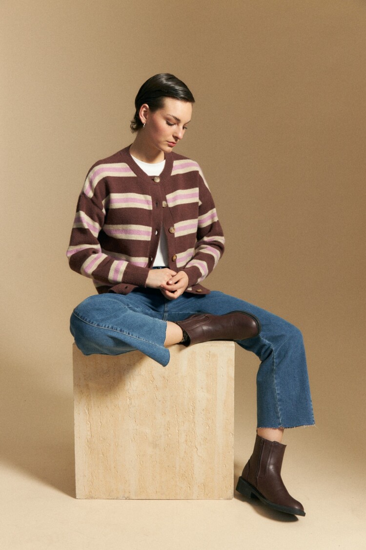 CARDIGAN TRINDADE Chocolate