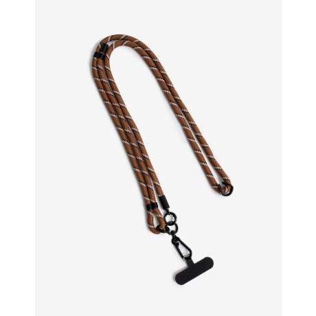 Llavero Soga Portacelular Marron Chocolate