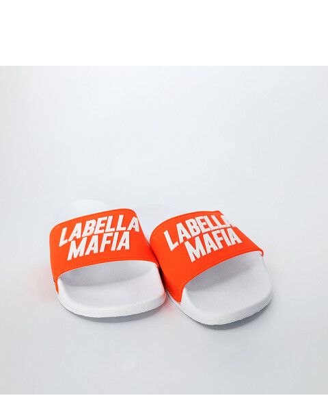 Chinelas Futura Blanca & Naranja U