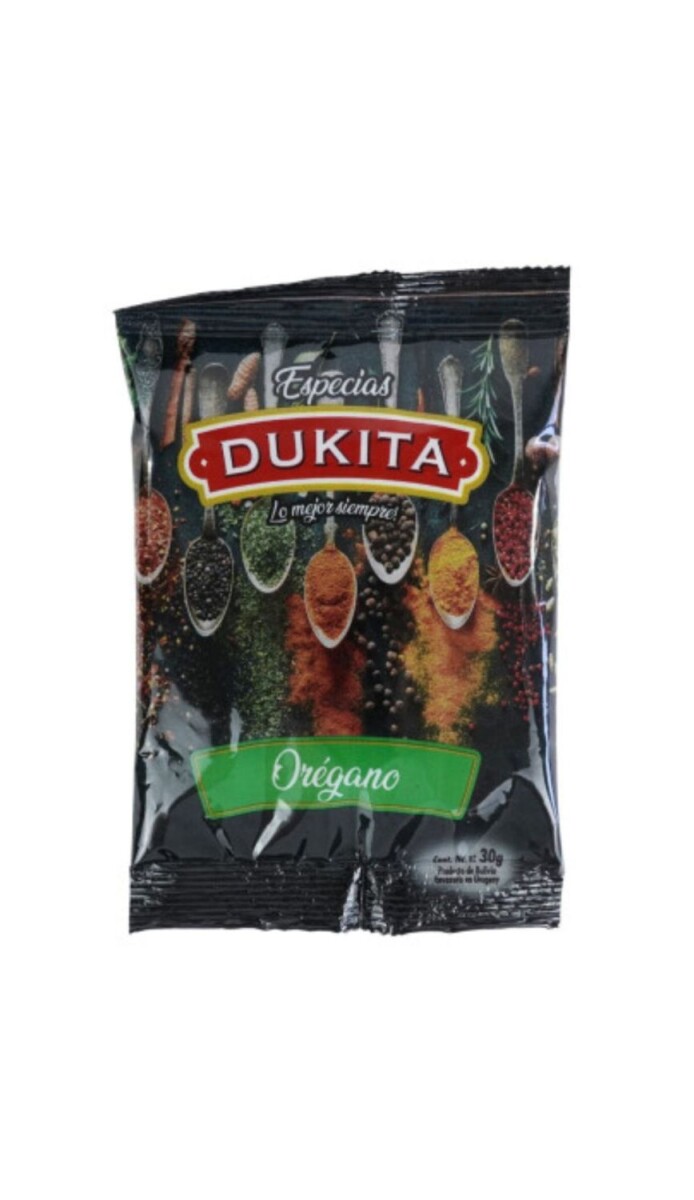 CONDIMENTO DUKITA 30GRS. SOBRES OREGANO 