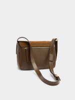 Bolso Bandolera Con Piel multicolor