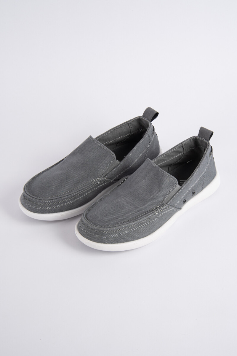Mocasin de canvas Gris Oscuro