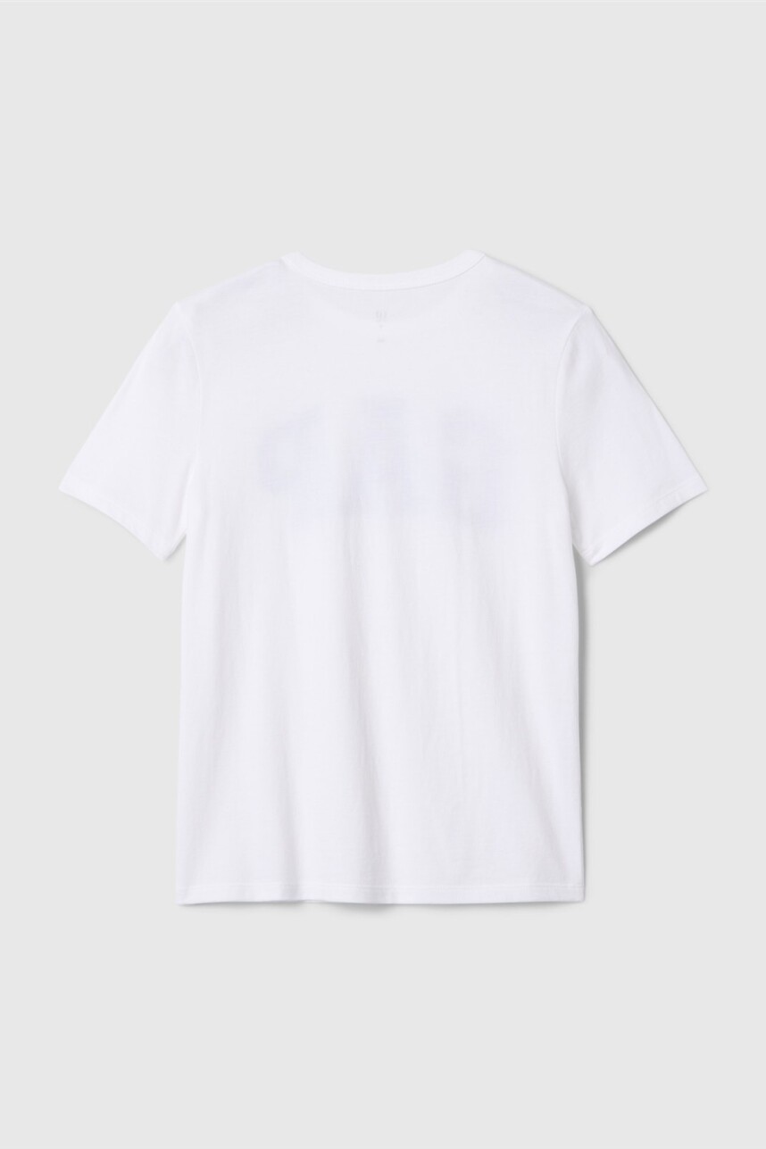 Remera Logo Gap Niño New Off White Opt1