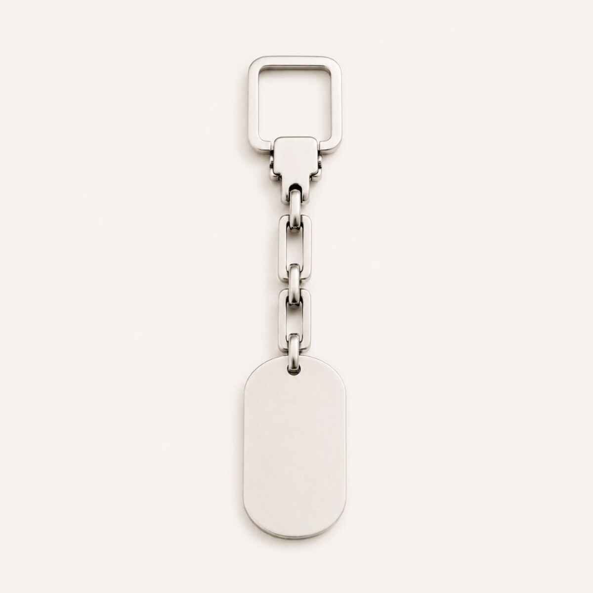LLavero con placa para grabar - Plata 925 