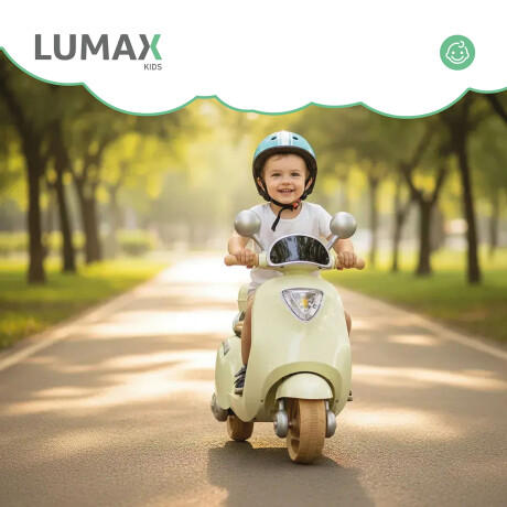 Moto Scooter a Batería Lumax Infantil Scooby Beige