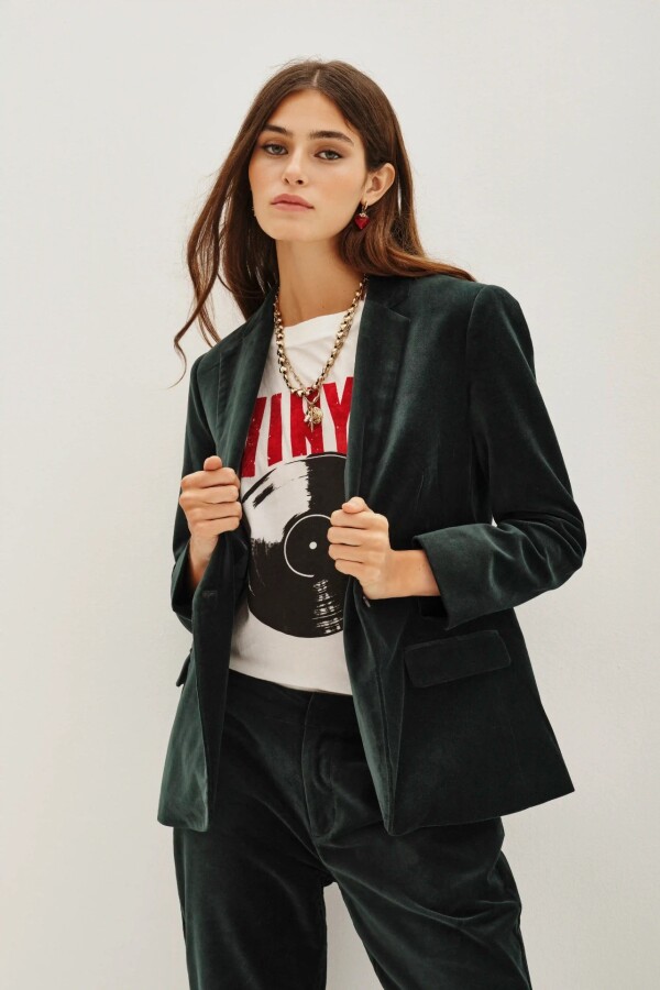 Saco Taylor Velvet Verde