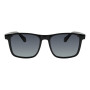 Lentes de sol De Tr90 Cuadrado Flap Gradiente Azul/Negro