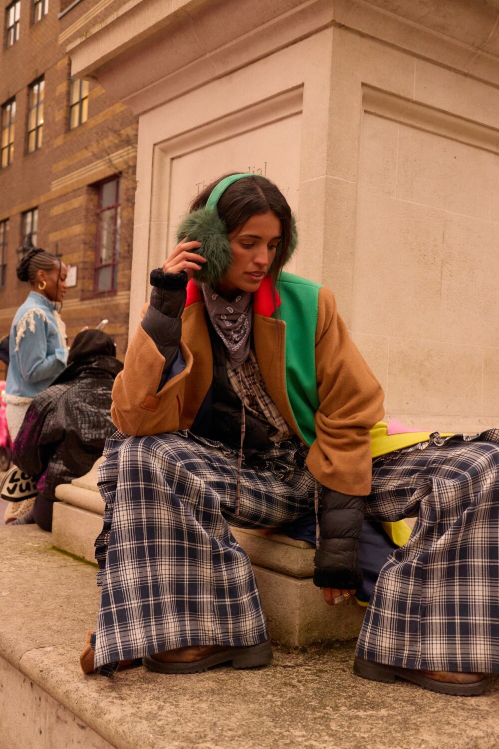 Cuadrillé Dancing Queen Pants Azul / Crudo