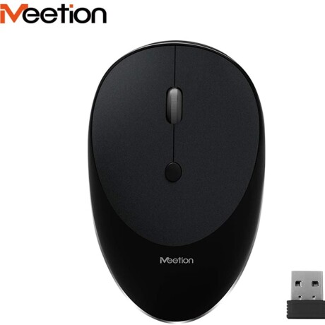 Mouse Inalámbrico Meetion R600 USB Batería Recargable NEGRO