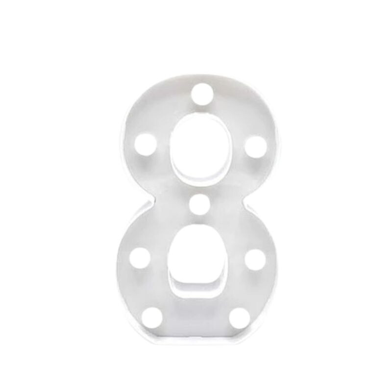 Número Blanco 16cm 8