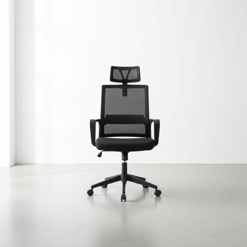 SILLA DE OFICINA MALLA NEGRO COLLINS