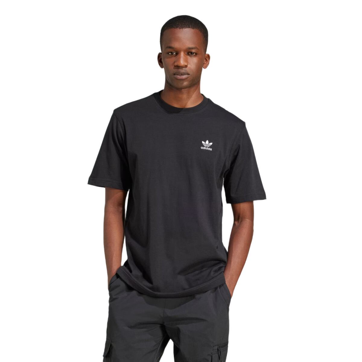 Remera Adidas Trefoil Ess - Negro 