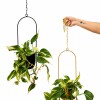 POTHUS EN COLGANTE METALICO DORADO