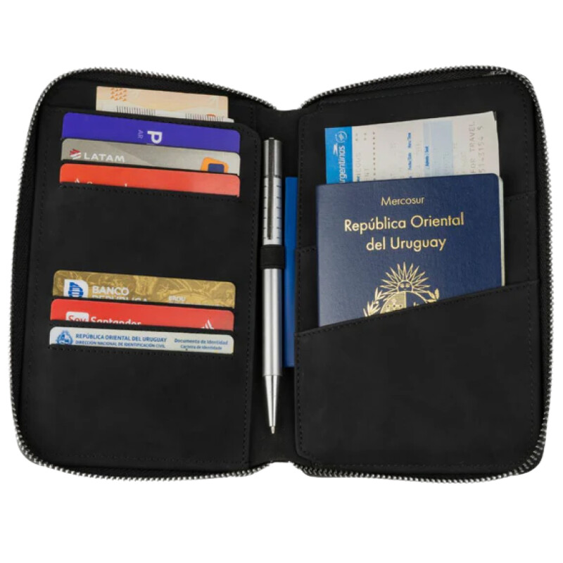Billetera Baleine Passaport Cover - Negro Billetera Baleine Passaport Cover - Negro