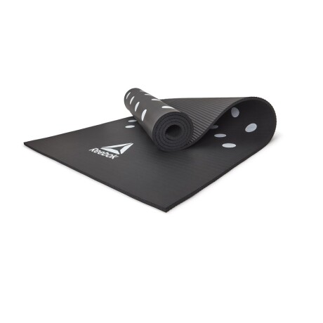 Colchoneta Yoga Mat Reebok 7mm negra NEGRO-BLANCO