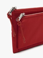 Bolso Multiusos Doble De Nylon rojo