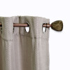 VARA METAL BRONCE P/CORTINA 122-218CM Unica