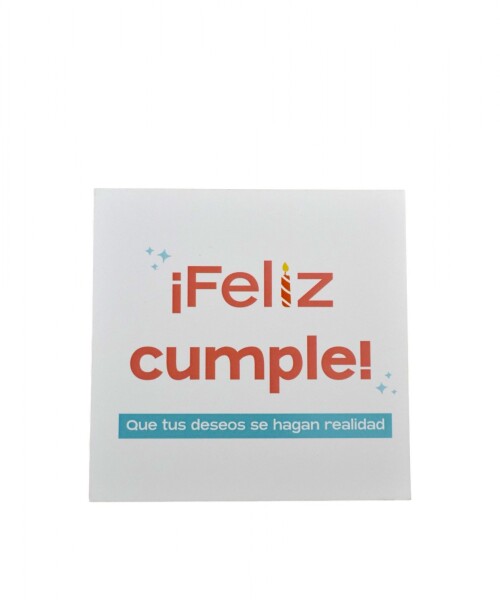 Tarjeta cumpleaños 10x10. DISEÑO 10