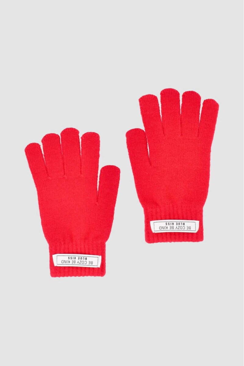 Guante basic dama - Rojo 