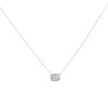 Colgante Fernanda H. en oro blanco 18k con brillantes, incluye cadena. Colgante Fernanda H. en oro blanco 18k con brillantes, incluye cadena.