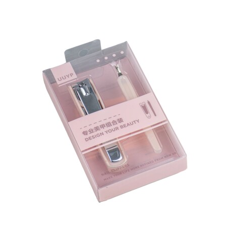 Kit de alicate y corta cutícula Rosado