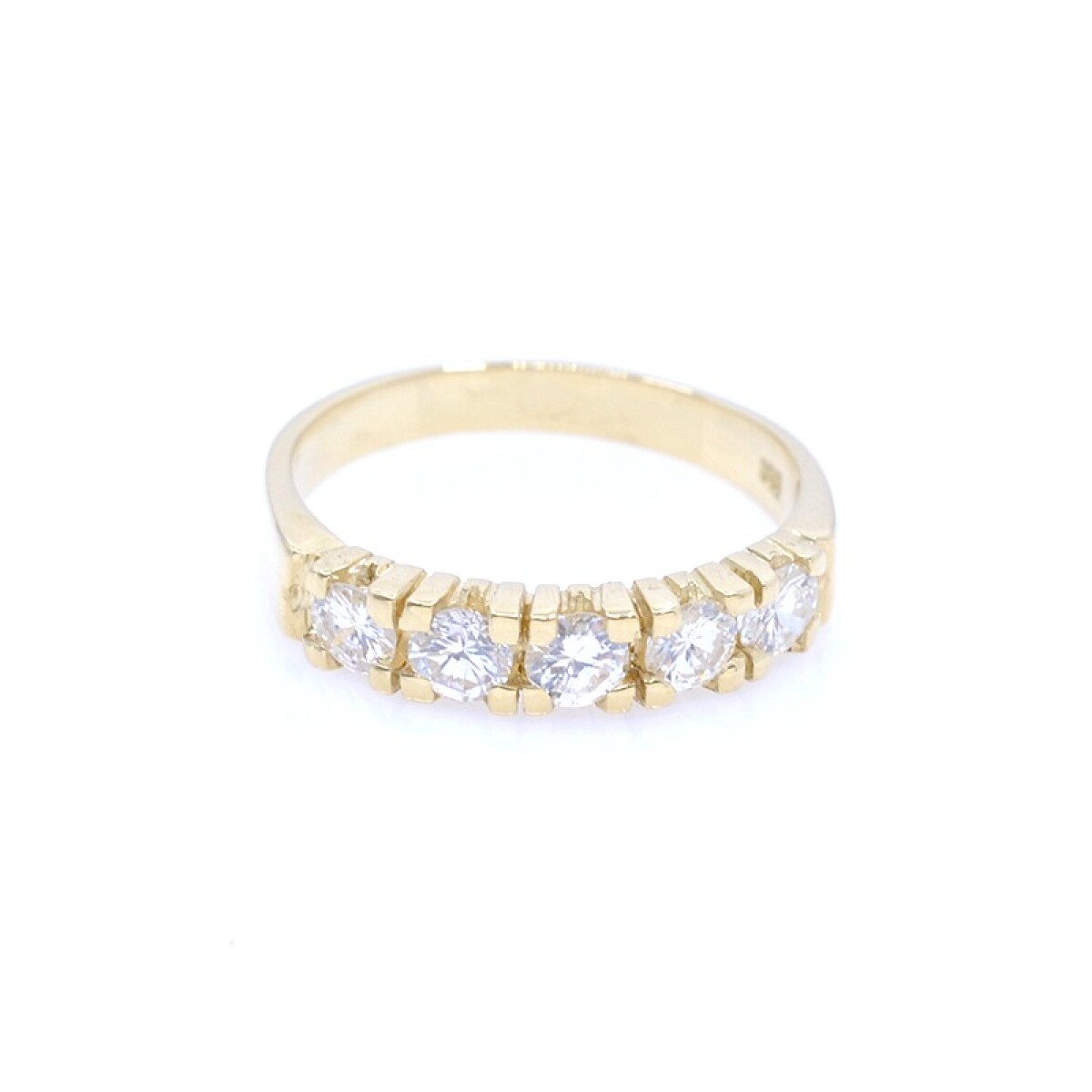 Anillo en oro 18k y brillantes 