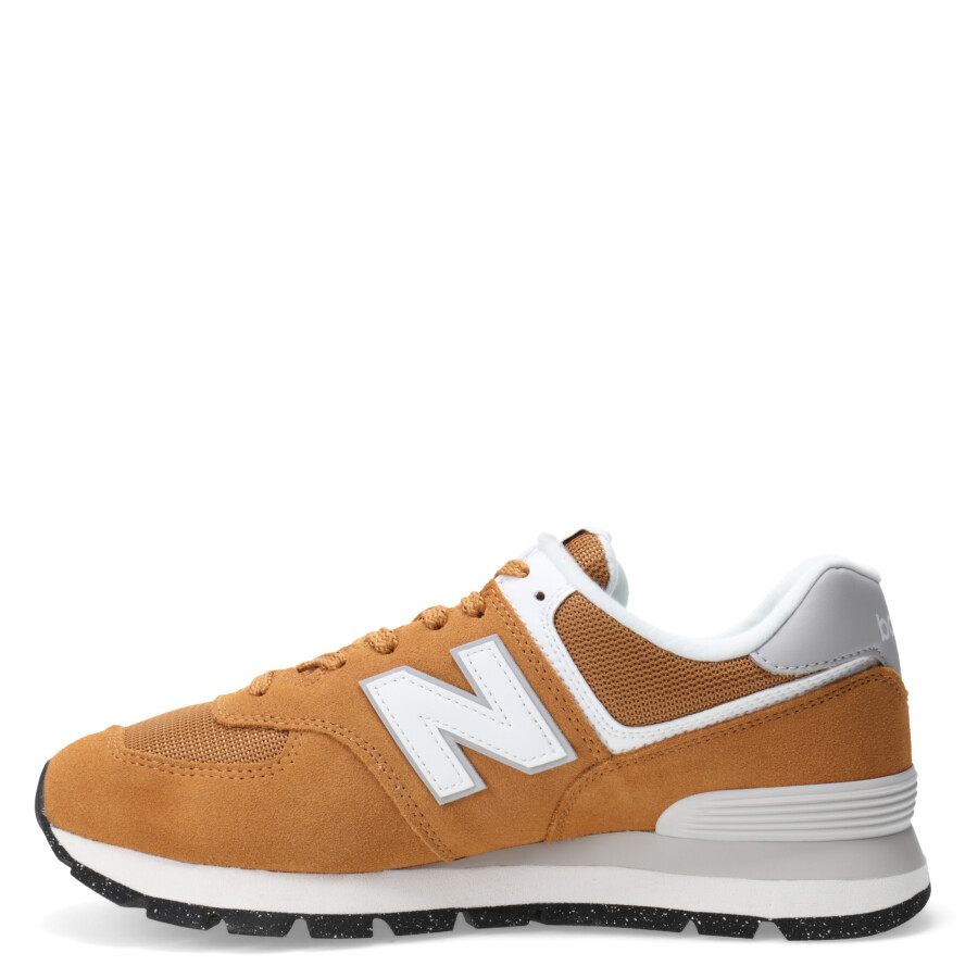 Championes de Hombre New Balance 574 Anaranjado - Blanco - Gris