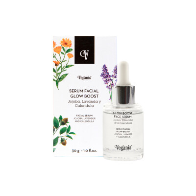 Serum Facial Glow Boost Jojoba, Lavanda Y Caléndula Veganis 30ml Serum Glow Boost Veganis