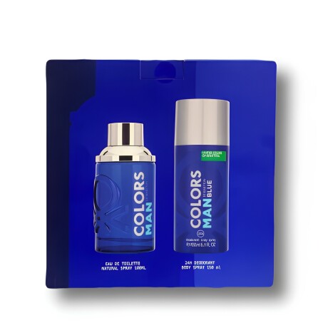 Set Benetton Colors Man Blue Edt 100 Ml + Desodorante 150ml Set Benetton Colors Man Blue Edt 100 Ml + Desodorante 150ml