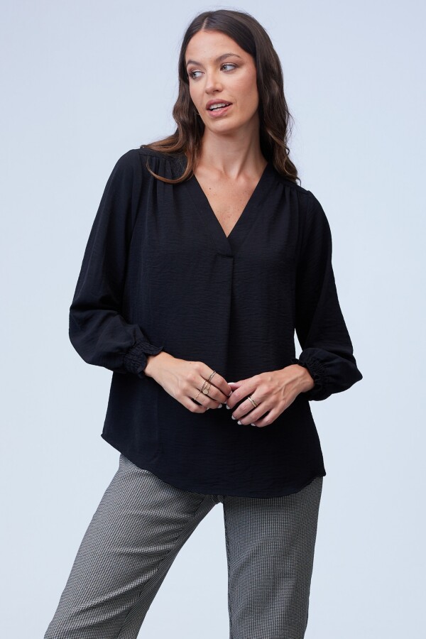 Blusa Frunces NEGRO