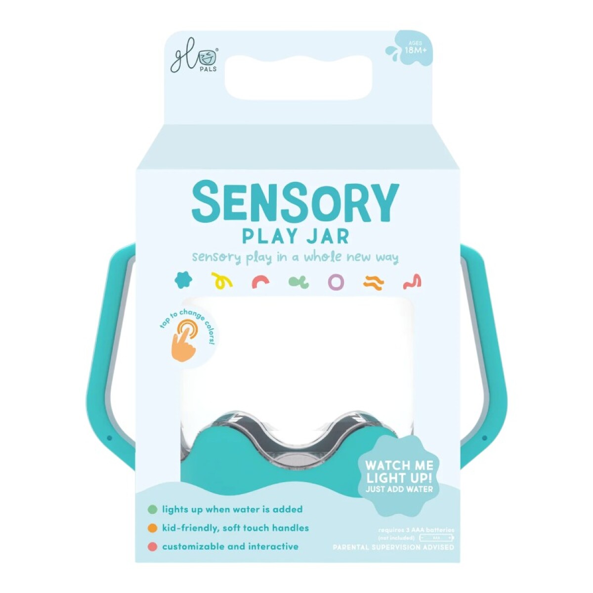 Jarra Sensorial Glo Pals Celeste 